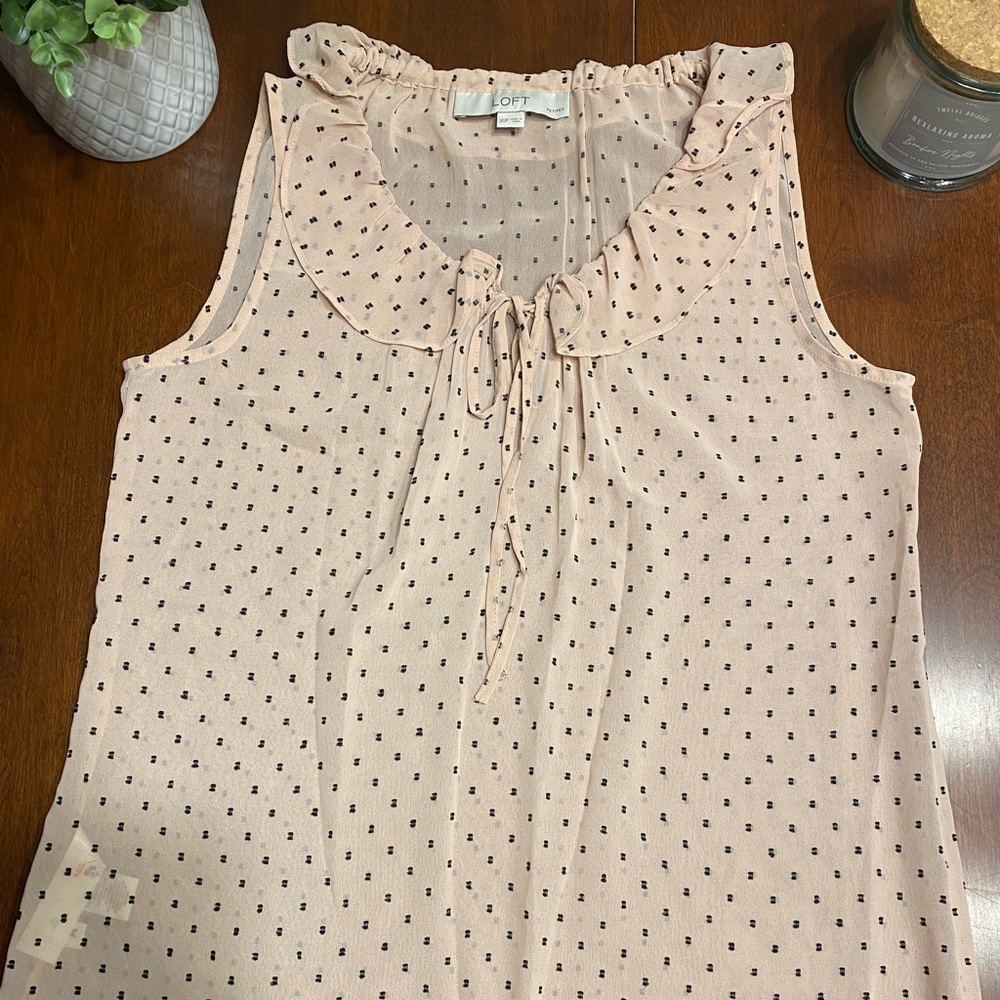 LOFT Polka dot blouse